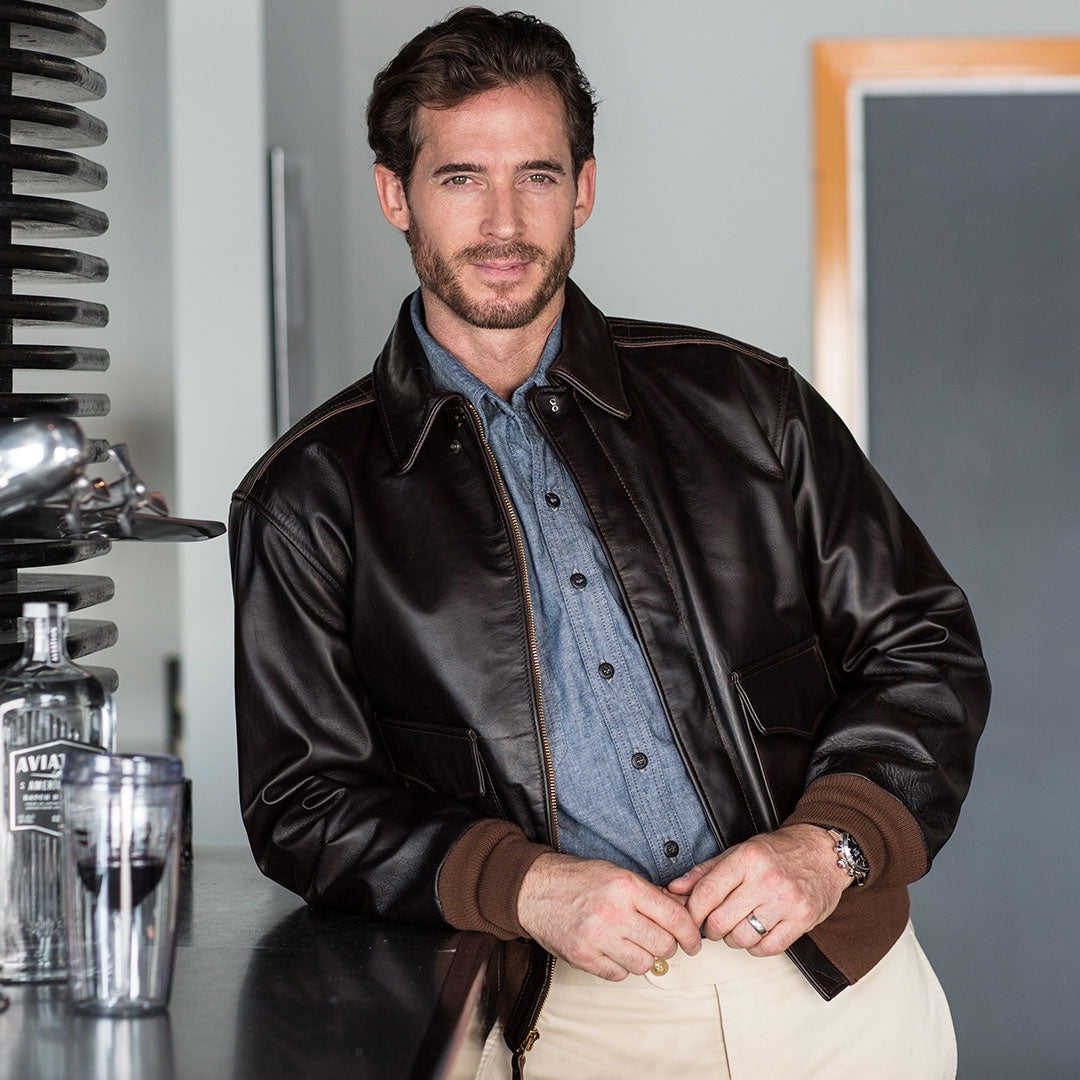 WWII Rove A-2 Jacket - Mahogany