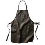 black Leather welding apron rove leather