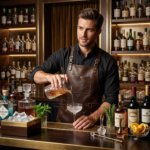 Men's Dark Brown Leather Bartender Apron with Tool Pockets - Rove Leather - Image 2