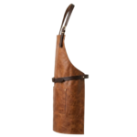 Men's Full-Grain Leather BBQ Apron with Tool Pocket - Image 3
