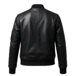 Women's Black Lambskin Leather Bomber Jacket – Handcrafted Classic Fit | Rove Leather - Image 10