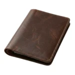 Best leather passport holder for men USA — distressed dark brown full-grain leather travel folio Rove Leather