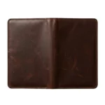 Slim leather passport wallet with multiple card slots and dual boarding pass sleeve gift for men USA