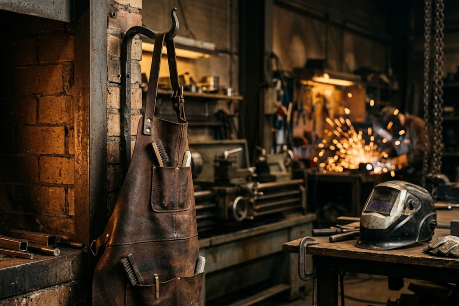 Leather Welding Apron: What Thickness You Need and Why Most Aprons Fail Under Heat by Rove Leather