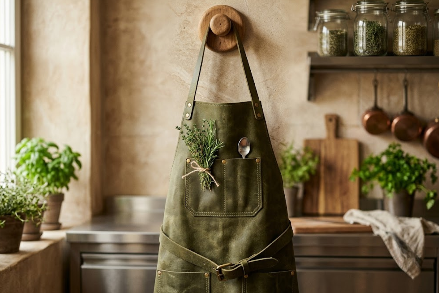 Leather Cooking Apron: What Professional Chefs Look for and Why It Matters by Rove Leather